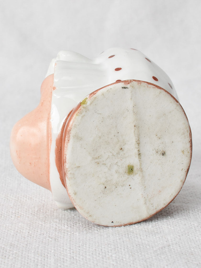 Early-20th-century porcelain inkwell 2¼"