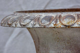 Pair of large 19th Century cast iron Medici urns 26½"