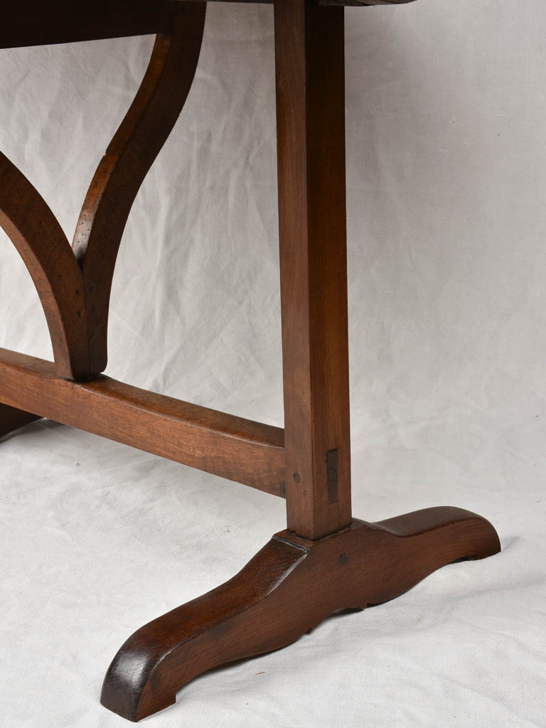 Antique French winemaker's table - oval 59¾" x 46"