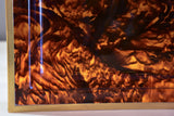 Vintage French platter with tortoise shell finish