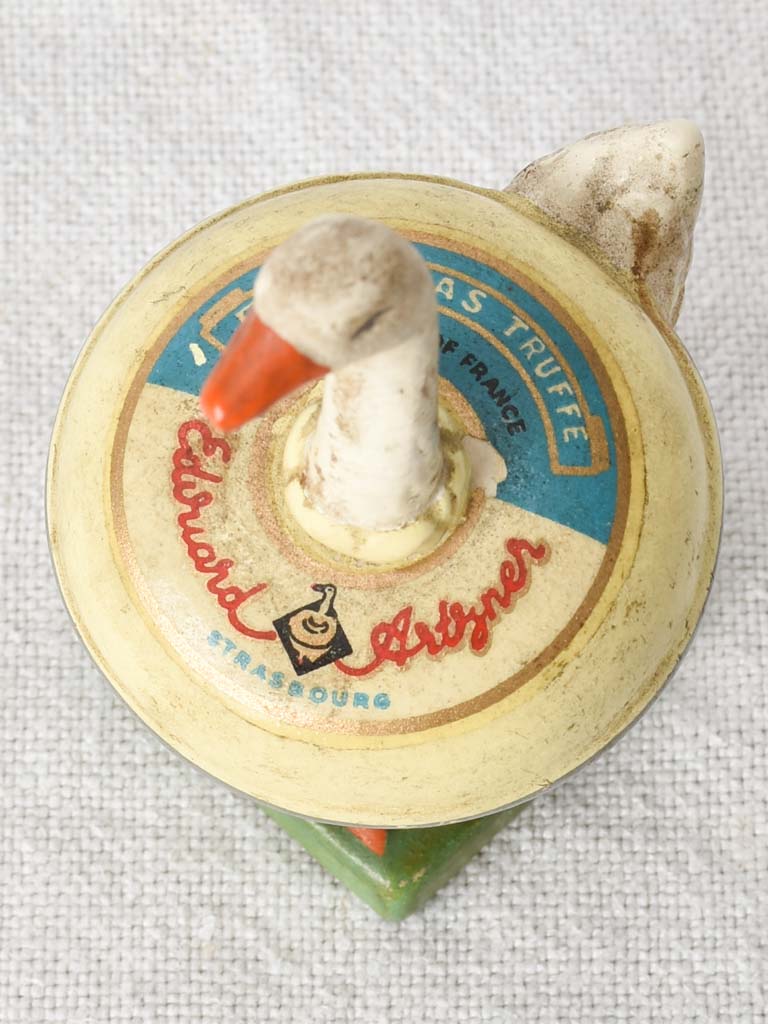 1950s truffle foie gras goose figurine 4¼"