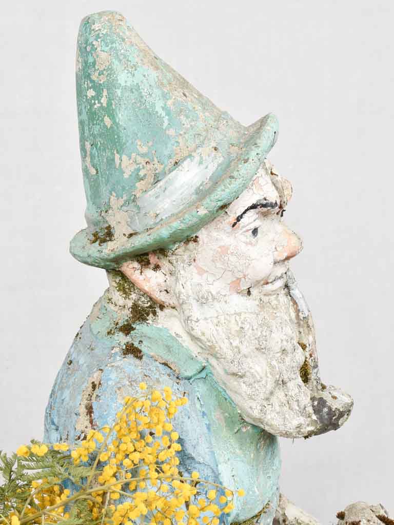 Aged Chartreuse-sourced garden decor