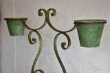 Vintage French two-pot plant stand