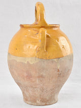 Antique French yellow ochre pitcher