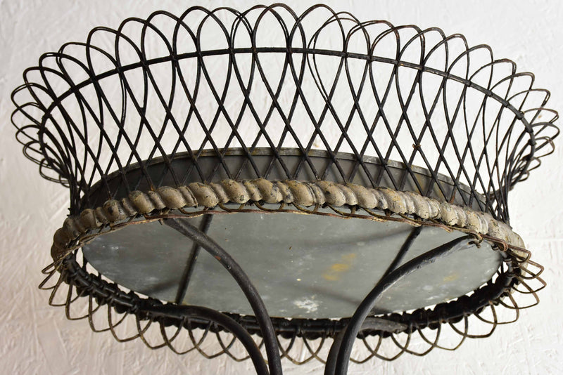 Vintage French garden pot plant stand