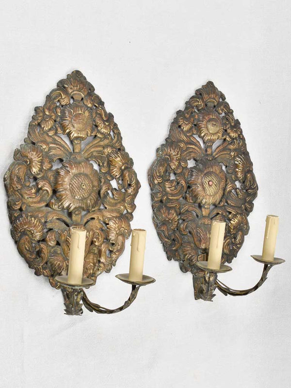 Pair of 18th century wall sconces