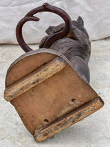 19th Century black forest bear umbrella stand - carved wood