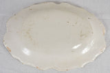 18th-century ironstone oval platter 11¾" x 16¼"