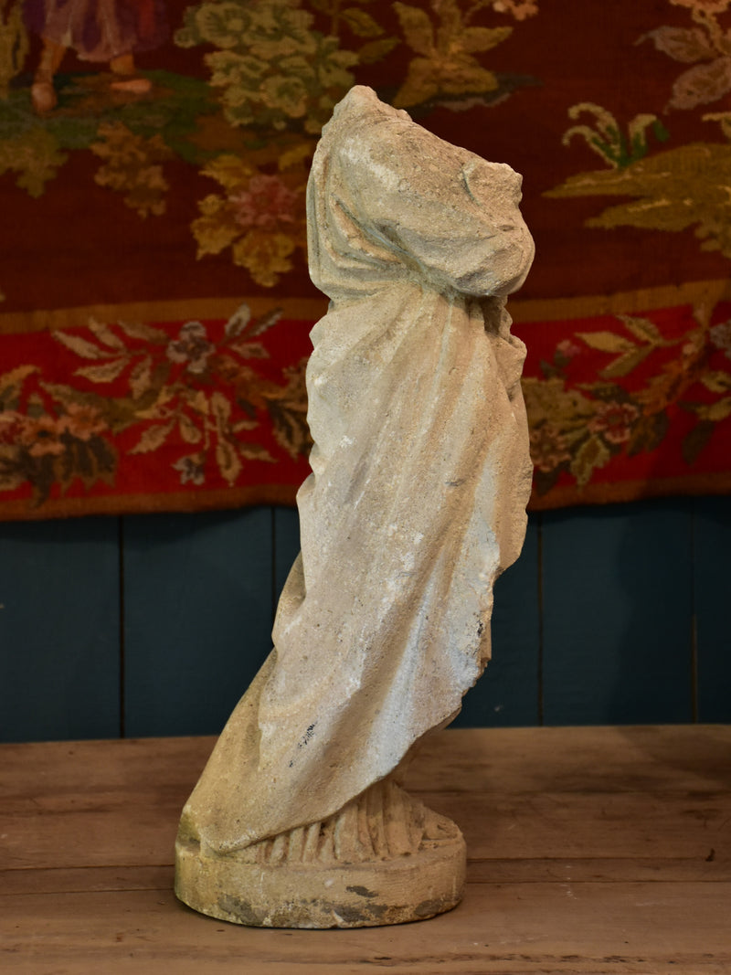 Late 18th century stone sculpture of the Virgin Mary
