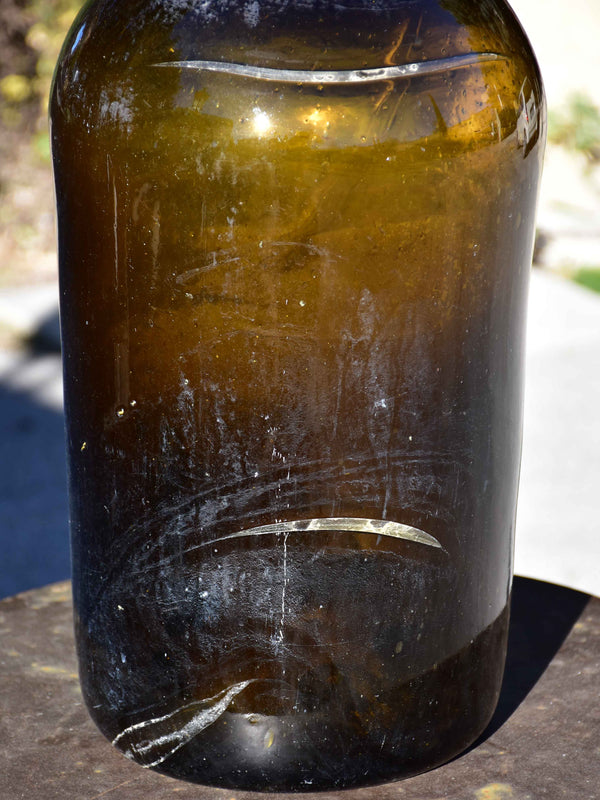 Large antique French wine bottle from Trinquetaille