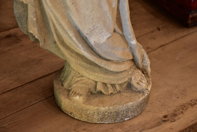 Late 18th century stone sculpture of the Virgin Mary