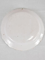 18th-century ironstone round platter 13"