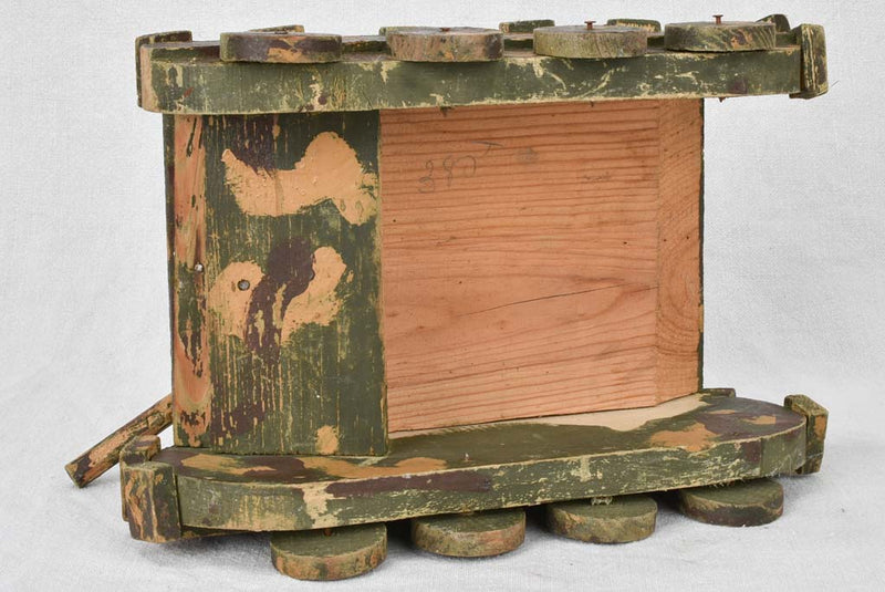 Unique Camouflage Painted Wooden Toy Tank