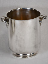 Silver plate 1950s Christofle ice bucket with handles