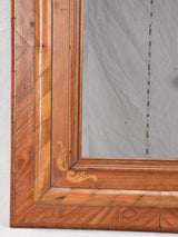Ornamental Walnut-Framed Marquetry Mirror