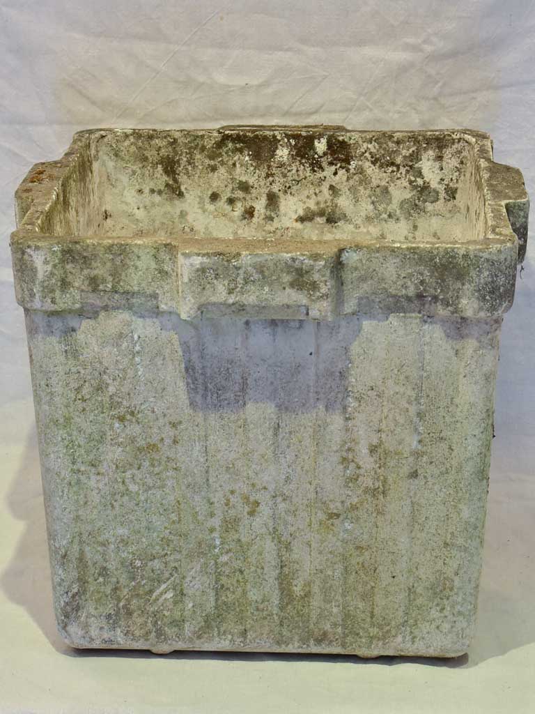Collection of four very large Willy Guhl garden planters - square 23¾"