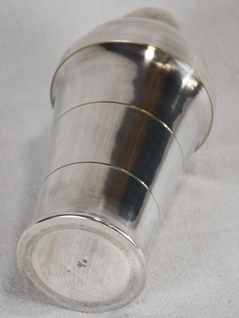 1920s St Medard silver-plated cocktail shaker