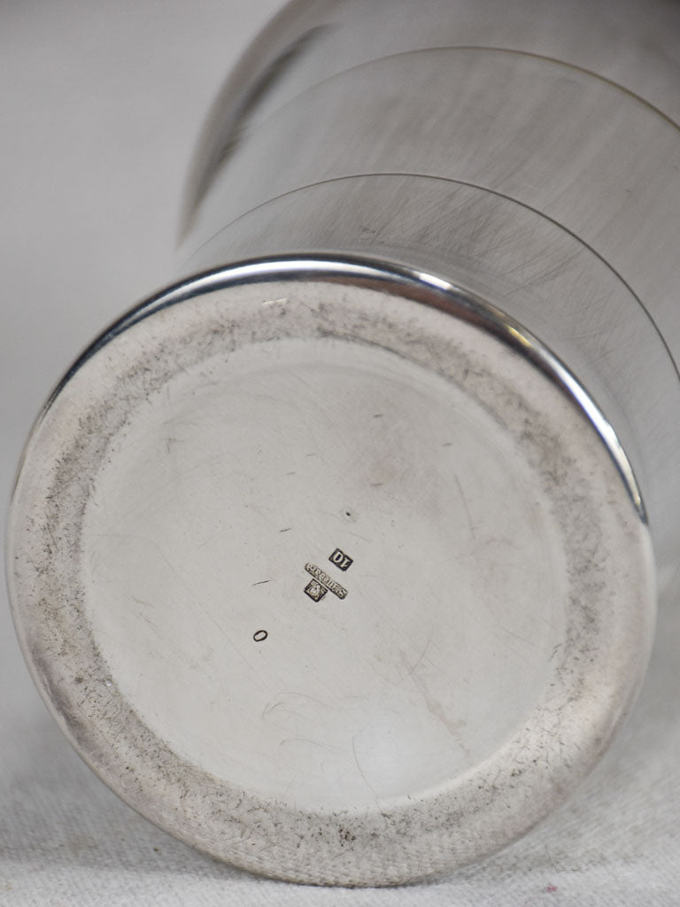 1920s St Medard silver-plated cocktail shaker