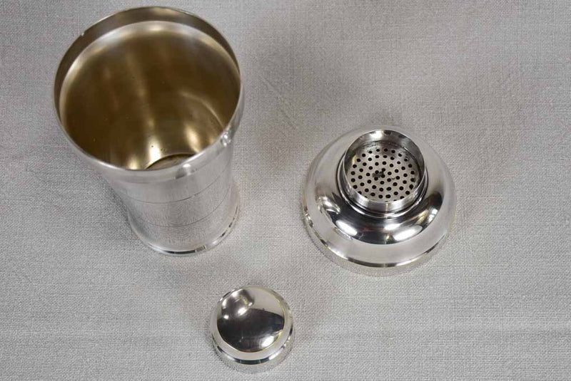 1920s St Medard silver-plated cocktail shaker