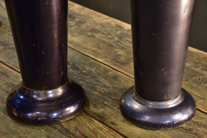 Extra tall vintage French florist vases