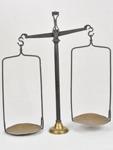 Set of large epicerie scales from the late 19th century 35"