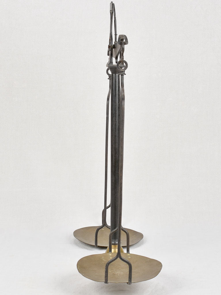 Set of large epicerie scales from the late 19th century 35"