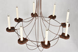 Artisan made 8 branch chandelier 31½" x 41¼"