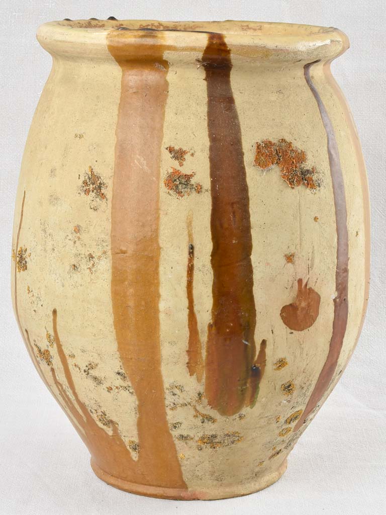 Traditional French cachepot style olive jar
