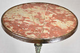 Cast iron and marble bistro table from the late 19th century