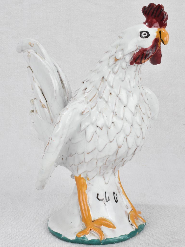 Vintage sculpture of a rooster 10¾"
