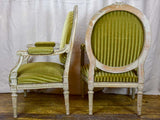 Pair of large Louis XVI armchairs