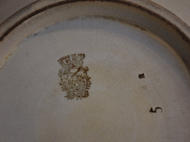 Bowl (JVR & Co. Bordeaux) ironstone, 19th-century
