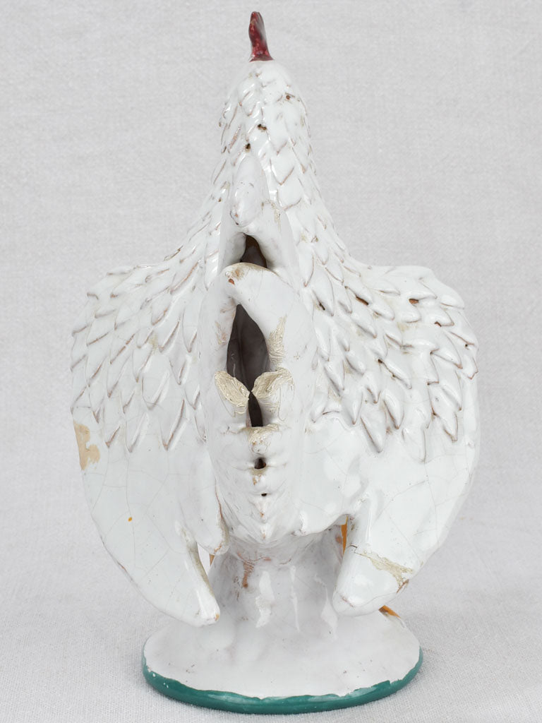 Vintage sculpture of a rooster 10¾"