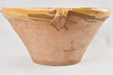Large antique French terracotta tian bowl 19¼"