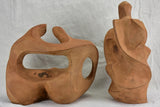 Two mid century French abstract sculptures