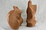 Two mid century French abstract sculptures