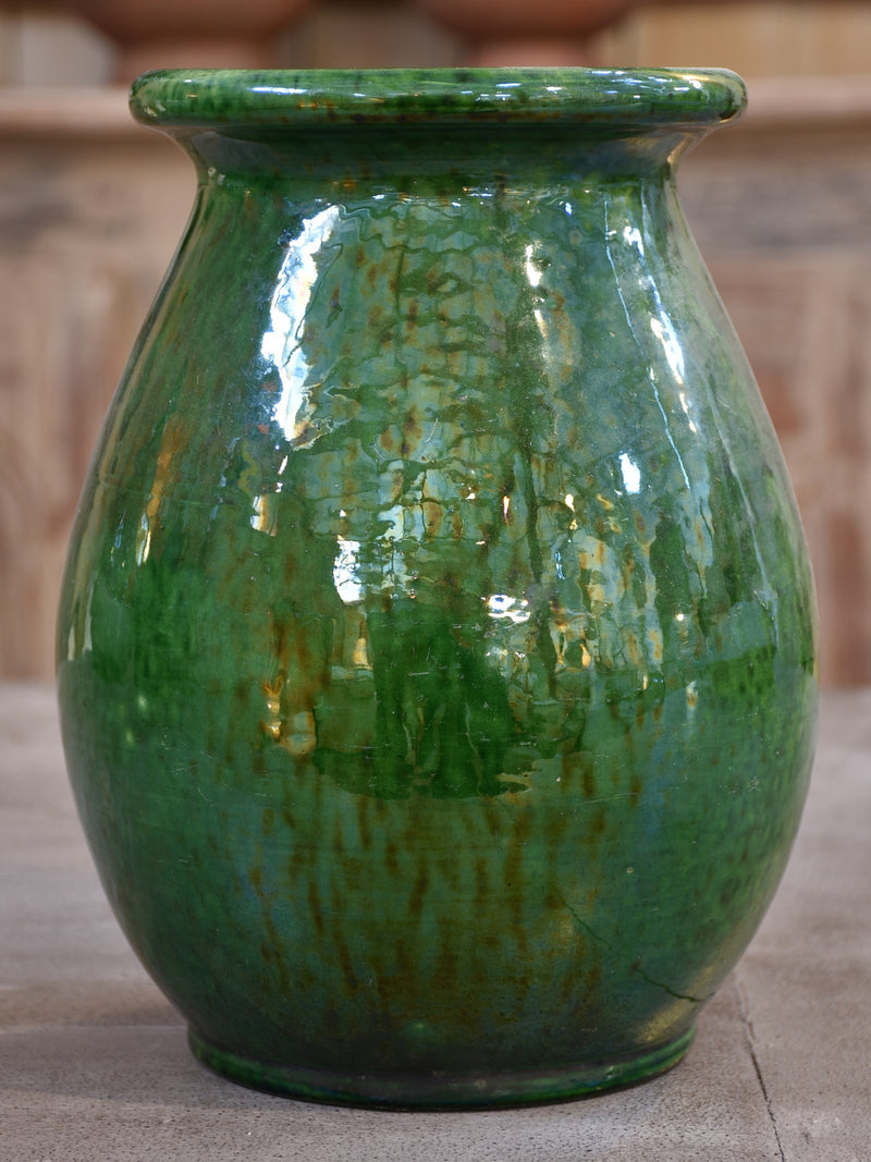 Green vintage vase - Vallauris