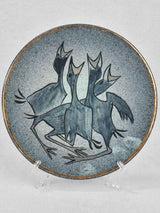 Hand-painted Ceramic Nineteenth-Century Signed Trivet