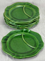 Set of seven 1950's asparagus serving plates - Pichon, Uzes