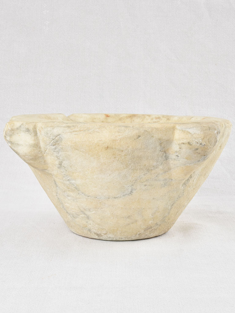 Classic French Antique Marble Mortar