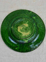 Collection of three early twentieth century green bowls and one green plate