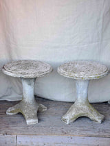 A pair of vintage Italian garden stools