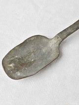 Late 18th century forged metal cooking spoon 18"