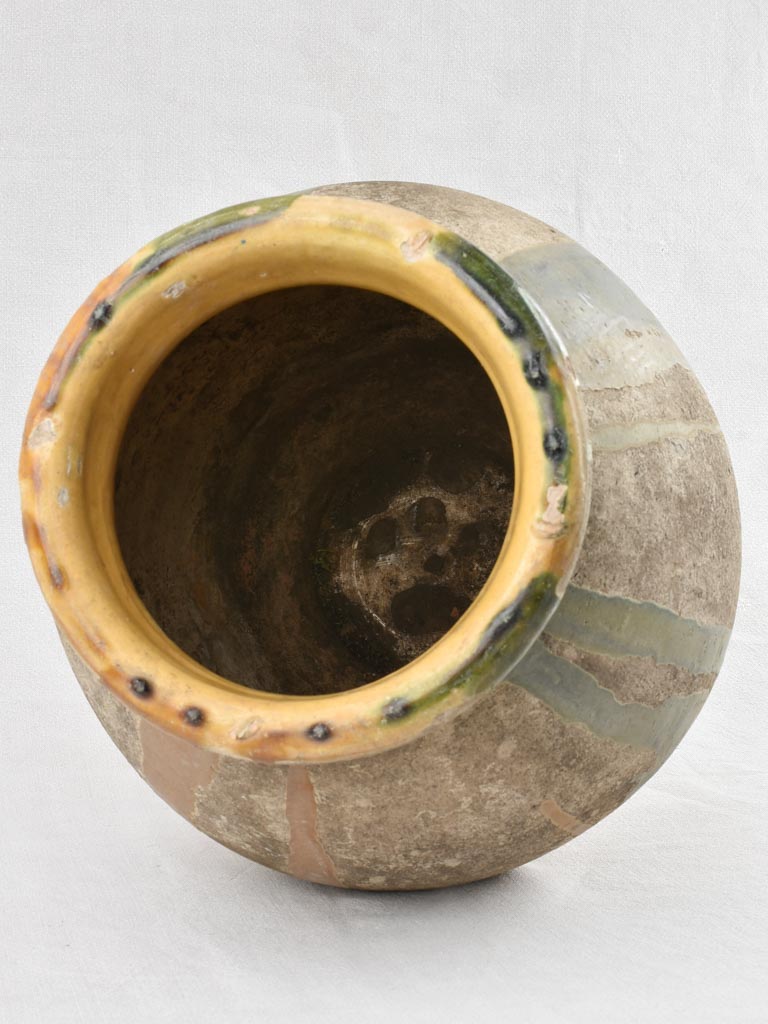 19th century Castelnaudary olive jar 20"