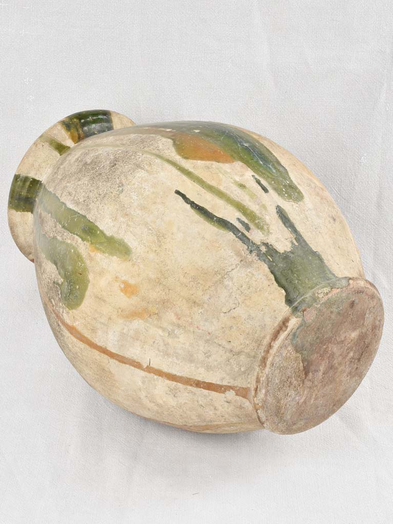 19th century Castelnaudary olive jar 20"