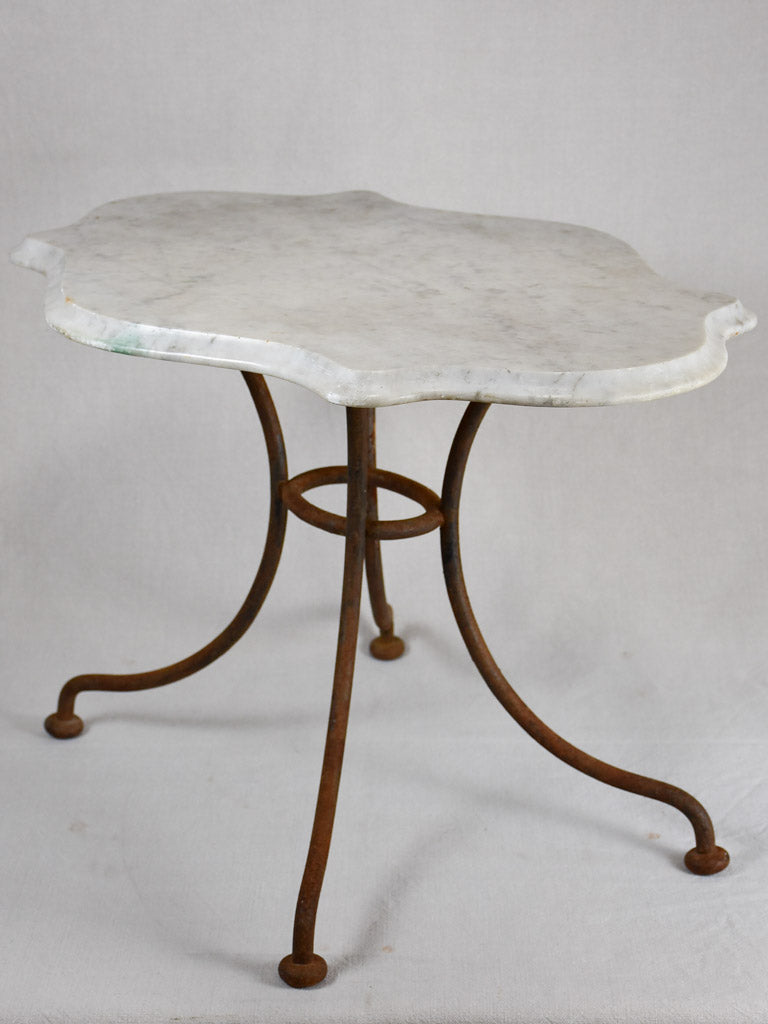 Early 20th-century marble butcher's display table 27½" x 19¾"