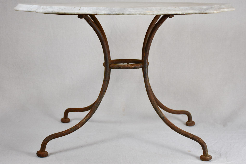 Early 20th-century marble butcher's display table 27½" x 19¾"