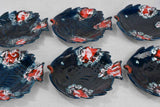 Ten plates, fish-shaped, Vallauris 9½" x 10¼"