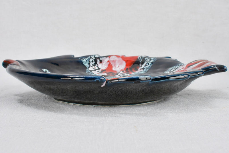 Ten plates, fish-shaped, Vallauris 9½" x 10¼"