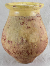 Small antique French Biot olive jar from the 19th Century 17¾"